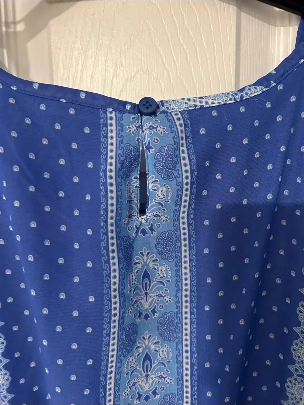 Mommy and me set of two- The Children's Place Blue Printed Halter Dresses